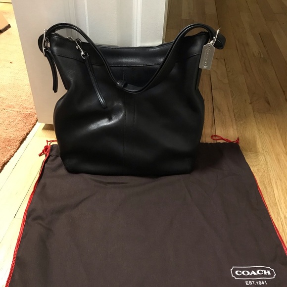 Coach Black Leather Bag - Picture 2 of 6